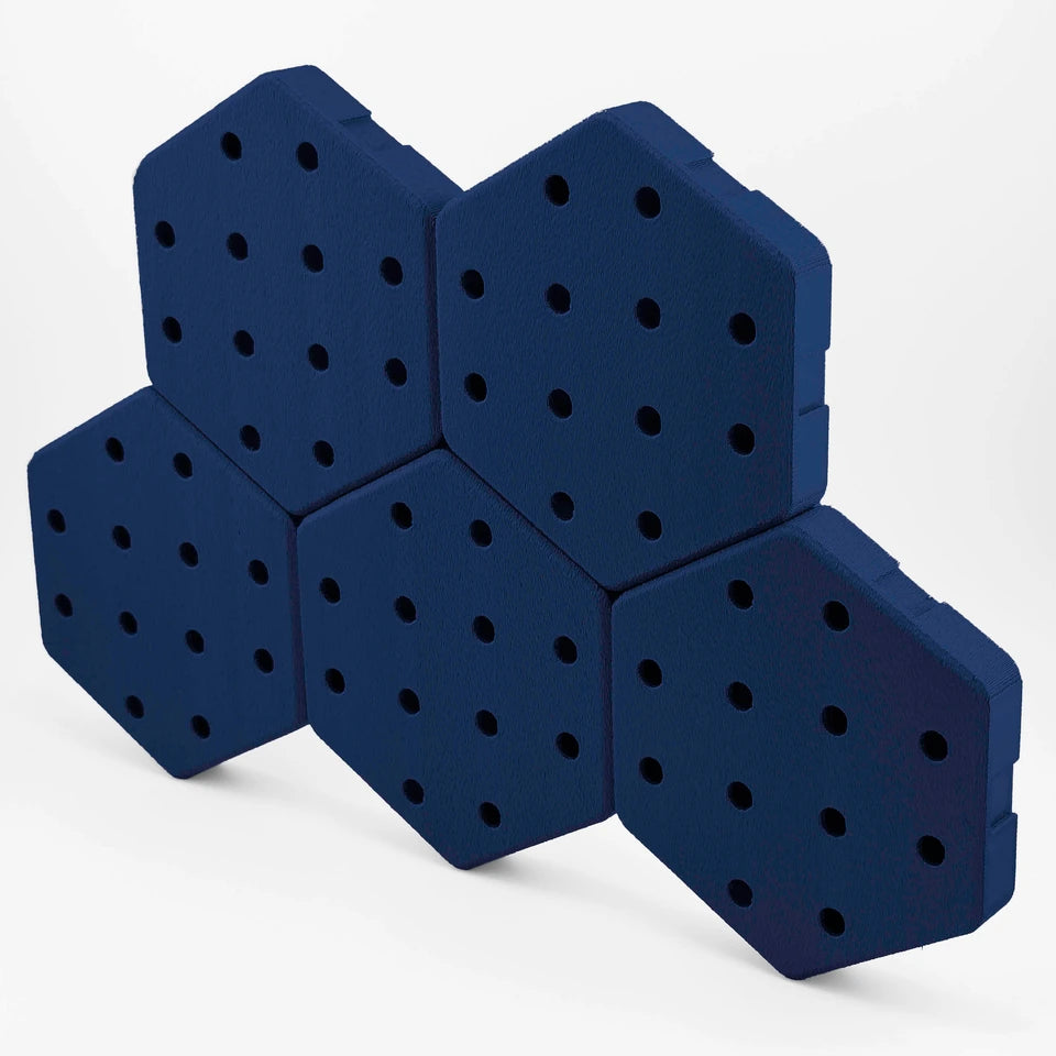 Blue Hexboard modular tiles